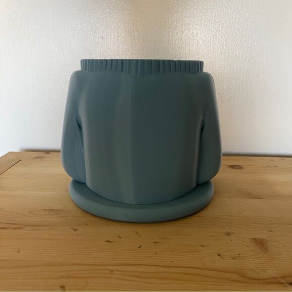 Dusty Blue Sport Sweater Planter - A Fun & Eco-Friendly Gift for Athletes - Picture 7 of 14